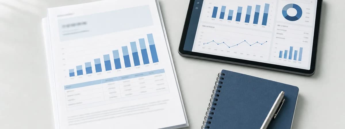 提案資料と分析レポートを使う営業業務のイメージ